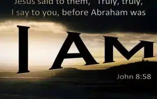 “Before Abraham was ever born, I Am” (John 8:58)