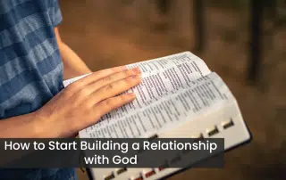 An anonymous person reading the Bible, starting to build a relationship with God.